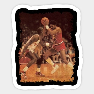 Young Michael Jordan vs Julius Erving Sticker